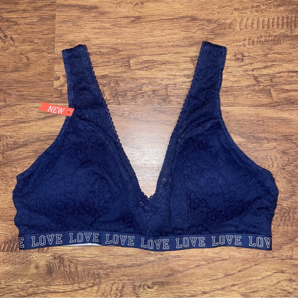 SO INTIMATES Juniors Size Large Padded Plunge Bralette! NWT!
